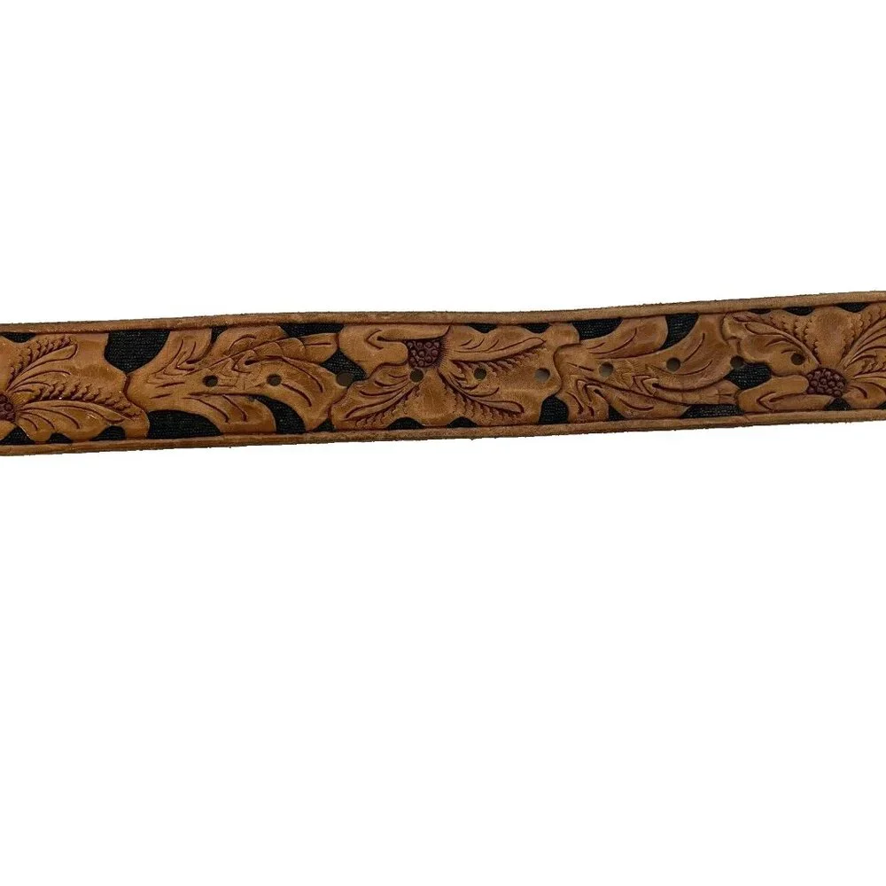 Women's Handmade Hand-Tooled leather belt NAME‎ Belt western style